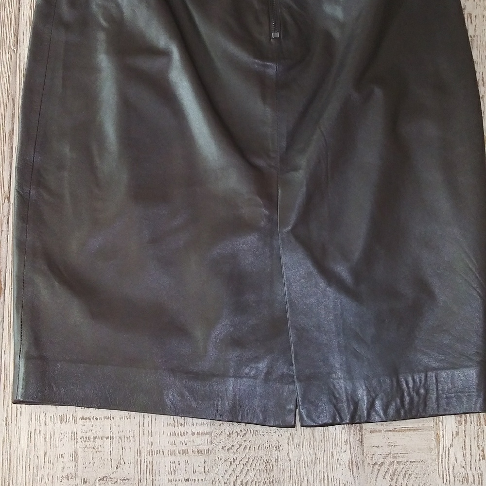 Cache leather skirt